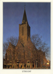 601971 Gezicht op de Jacobikerk (Jacobskerkhof) te Utrecht, uit het westen.